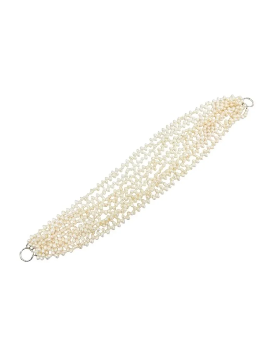 Tiffany & Co Paloma Picasso Torsade Pearl Necklace Fresh Waterpearl 925 White
